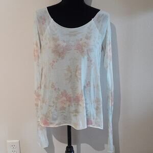 WILDFOX small sheer floral top (DEFECT), NWT, $72